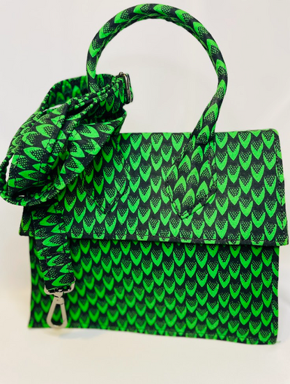 Lola Green Ankara bag