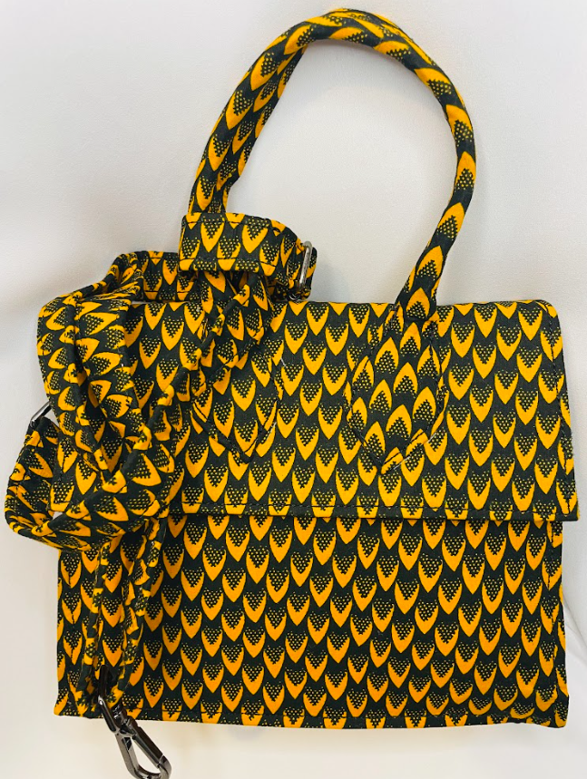 Lydia yellow Ankara Bag