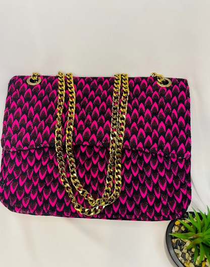 Rosa Pink Ankara bag