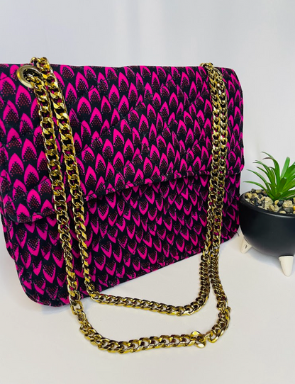 Rosa Pink Ankara bag