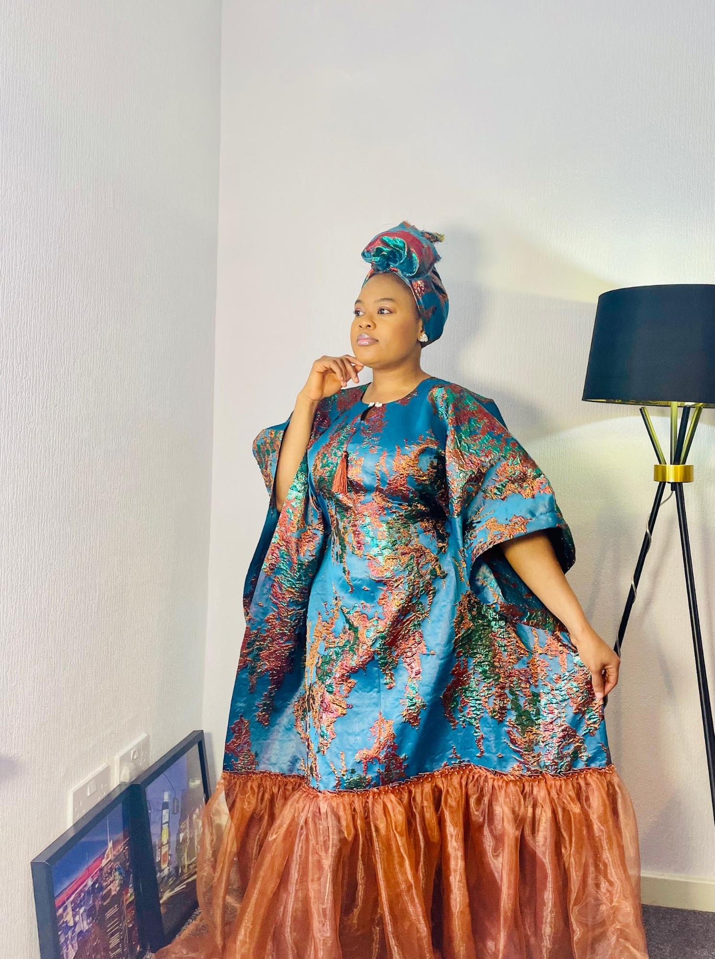 Brocade Agbada Dress