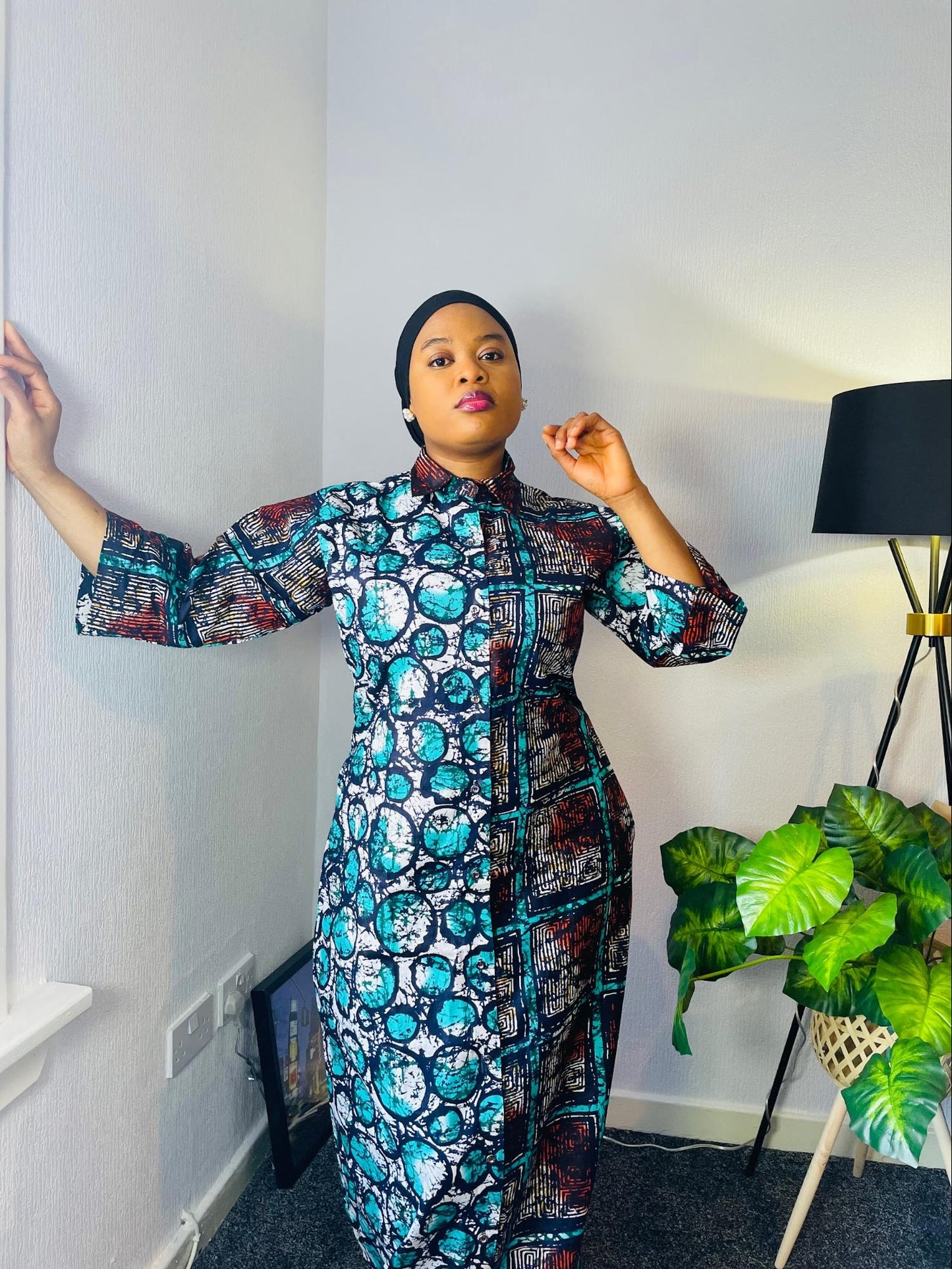 Toke Ankara Shirt dress