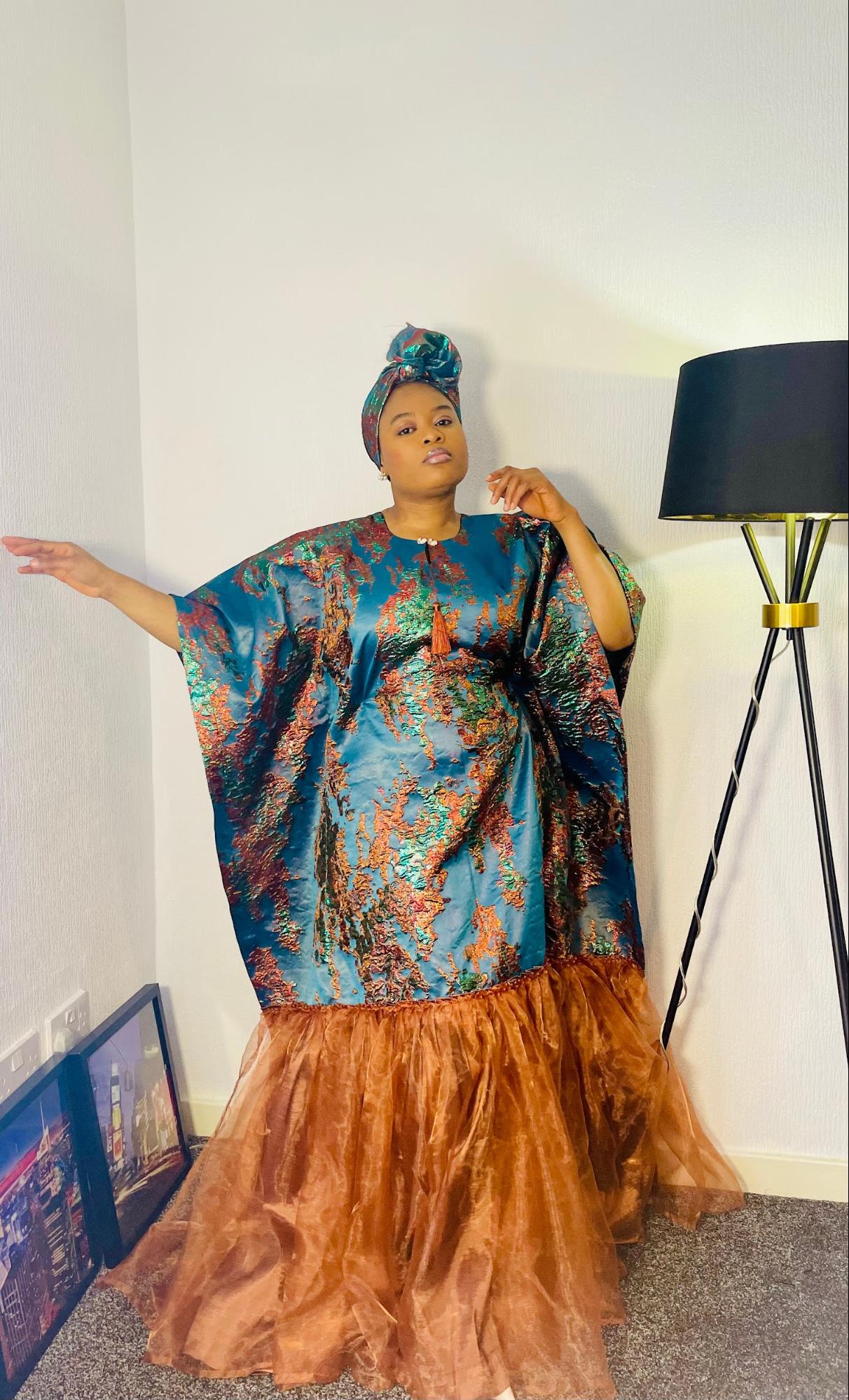 Brocade Agbada Dress